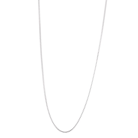 Lesa Michele Silver-Tone Stainless Steel 24" 2mm Box Chain