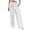 A1 White, variant on Women’s Cotton Linen Blend Long Pants Relaxed Fit Travel Pants Elastic Waist Pants Casual Resort Wear Comfort Pants Loungewear Vacation Beach Pants Lightweight Summer Coffee M