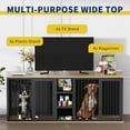 thumbnail image 5 of Pipleo Large Dog Crate Furniture, 79" Wood, Indoor Furniture Style Crate for Dog with Large Dog Crate Furniture, 5 of 7