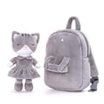 thumbnail image 1 of Mochila Lazada Kids para Niños Pequeños con Juguetes de Gato de Peluche Gris 9.5'', 1 of 2