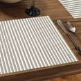 thumbnail image 6 of CounterArt "Black Ticking Stripe" 24 Sheet Reusable Premium Paper Placemats, 6 of 6