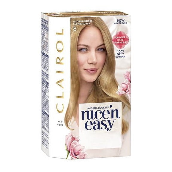 Clairol Nice'n Easy Permanent Hair Color 8 Medium Blonde