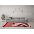 thumbnail image 3 of Ahgly Company Indoor Square Abstract Red Contemporary Area Rugs, 8' Square, 3 of 4