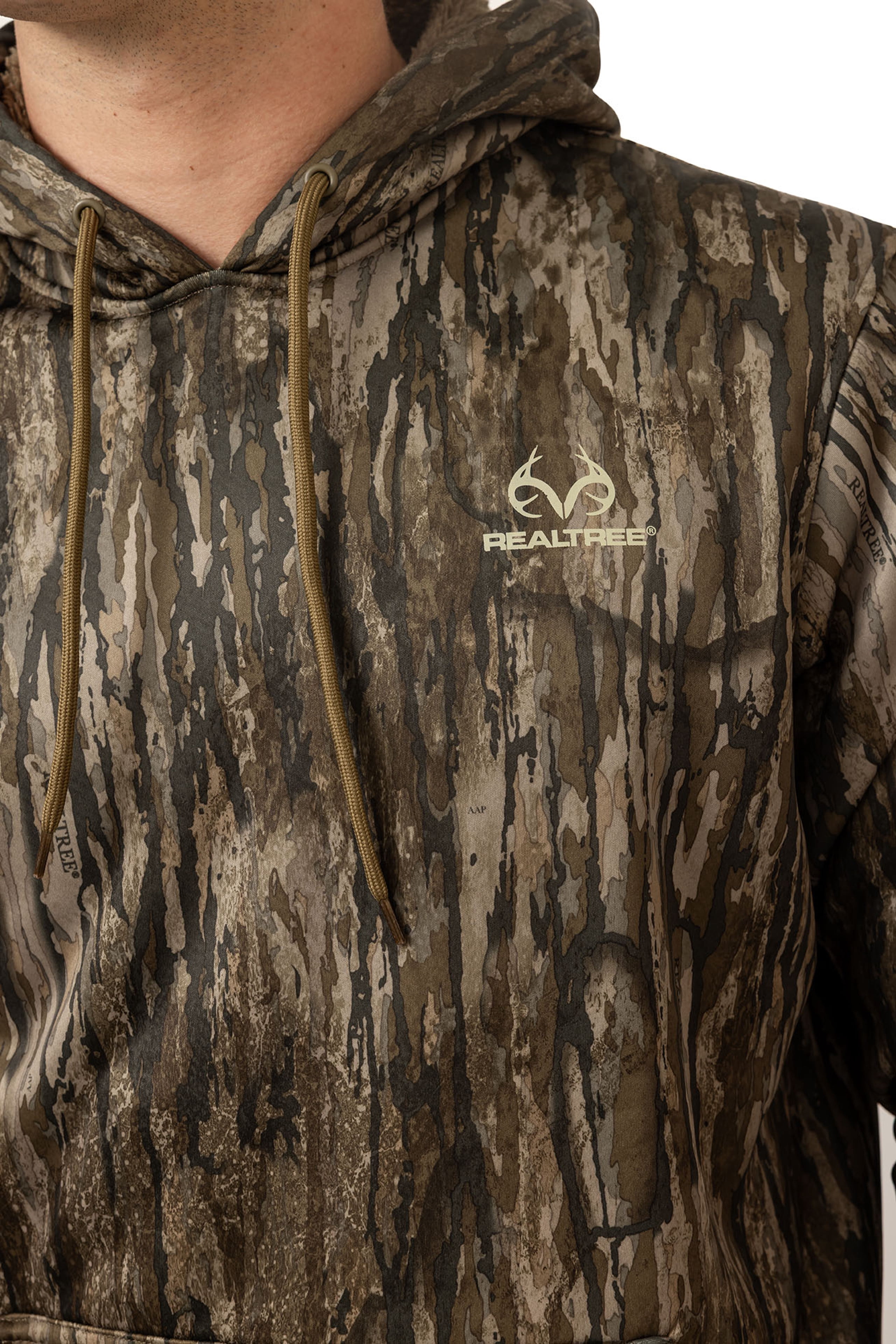 Realtree Men's Camo Hunting Hoodie - High Pile Pullover for Outerwear | Size S-4X