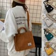 thumbnail image 2 of Bolso de diseñador de lujo, bolso de pana para mujer, nueva tendencia 2022, bolso de hombro individual, bolso de mensajero con hebilla de Color sólido, bolso cuadrado pequeño Tan Jianjun unisex, 2 of 2