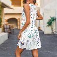 thumbnail image 4 of Ovzne Robes d'Été pour Femmes Robe de Plage Mode Été avec Poches Imprimées Sans Manches Col en V Grande Taille Robe Maxi Imprimée Liquidation, 4 of 6