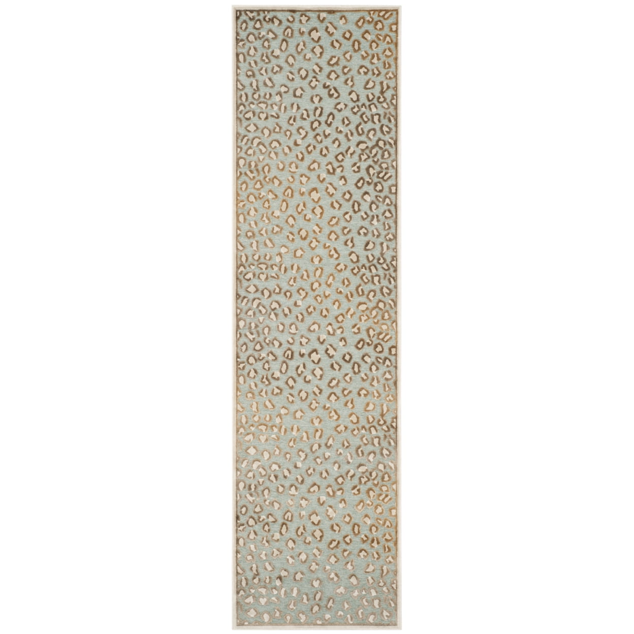 SAFAVIEH Paradise Ronnie Spotted Area Rug, Stone/Aqua, 8' x 11'2"