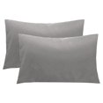 thumbnail image 1 of Funda de almohada grande de fibra, súper suave, cómoda, se arruga, se decolora, mancha, funda de almohada de cama cerrada con sobre, 1 of 5