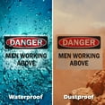 thumbnail image 6 of (2 Pack) Men Working Above OSHA Danger Sign 24 Inch X 18 Inch Indoor / Outdoor Rust-Free Aluminum Metal Signs for Workplace, Workshop, and Construction Site, Made in the USA, 6 of 8