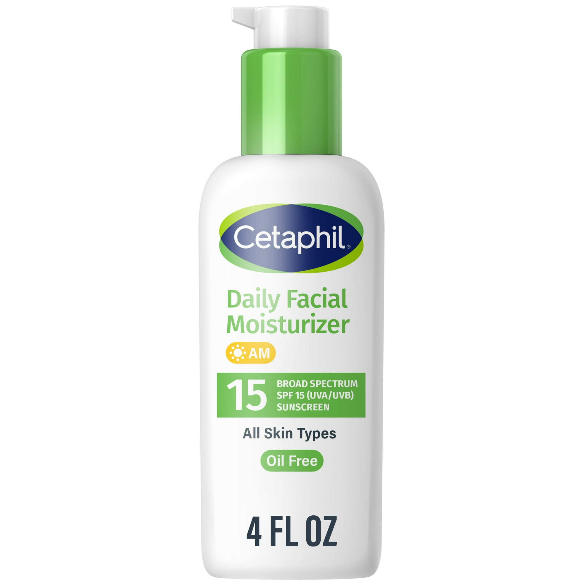 Cetaphil Daily Facial Moisturizer Lotion for Face, Broad Spectrum SPF 15, 4 fl oz