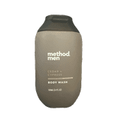 Method Men Cedar + Cypress Body Wash 3.4 Ounces Travel Size