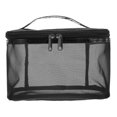 thumbnail image 1 of Mesh Toiletry Pouch Suitable For Outdoor Use Designed For Friends In Black Color For Makeup Storage 1Pc, 1 of 5