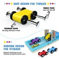 thumbnail image 3 of Juguete de pista de carreras Heirio Montessori para niños pequeños con 4 coches, 3 of 7