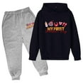 thumbnail image 1 of Fshinging Boy Gift Clothes Valentine'S Day Plus Size Pullover Tops And Sweatpants 2 Piece Set Ensemble Vêtements Garçon, 1 of 2