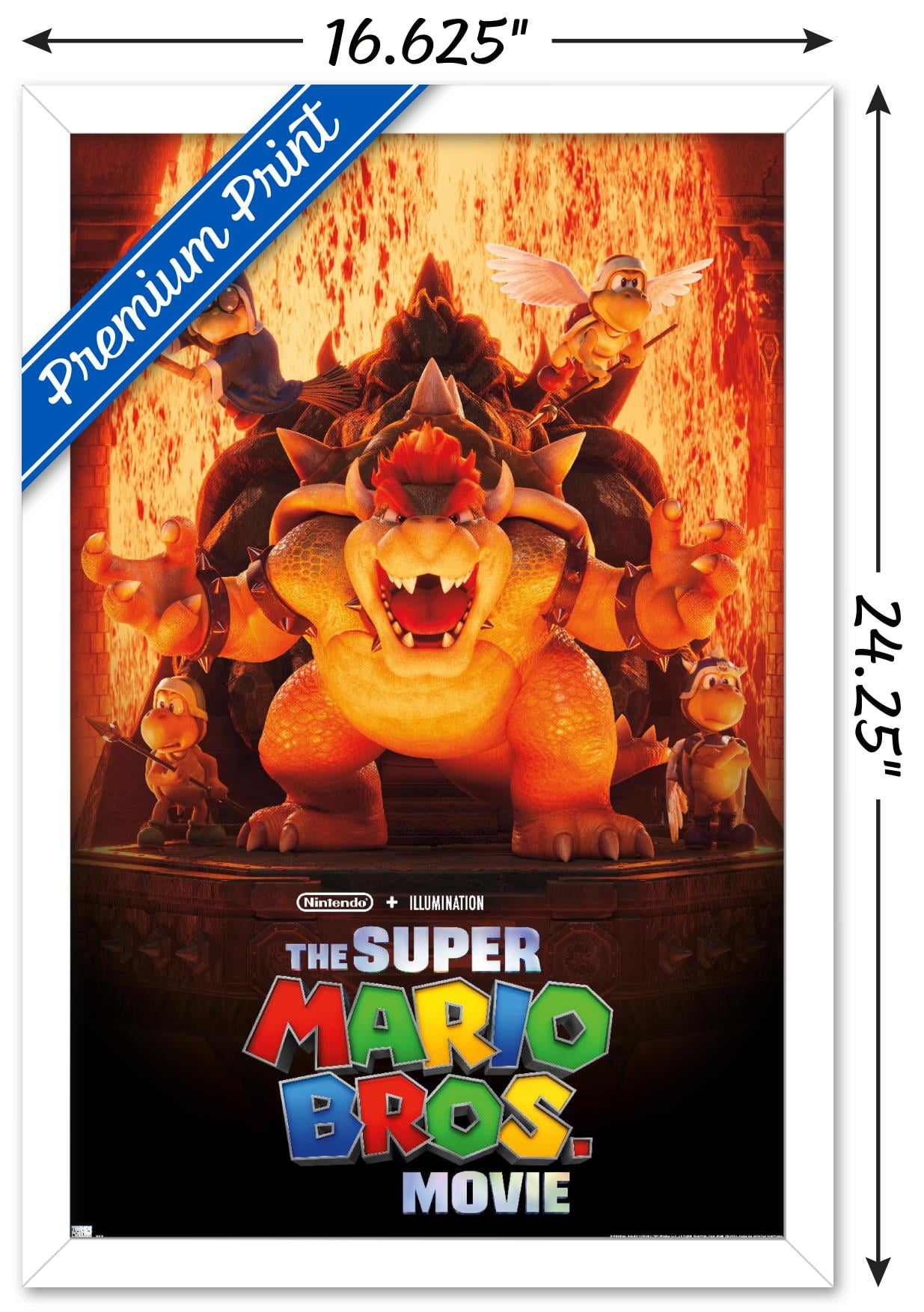 The Super Mario Bros. Movie - Bowser's World Key Art Wall Poster