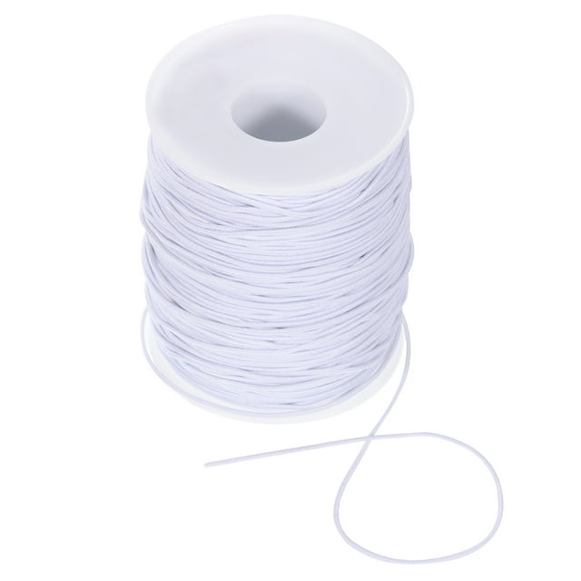 Unique Bargains 1mm 109 Yards Elastic String Cord Elastic Thread Beading String Cord, White