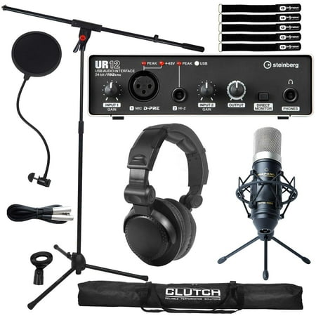 Steinberg UR12 2x2 USB 2.0 Audio Interface with Marantz Professional Condenser Microphone Package