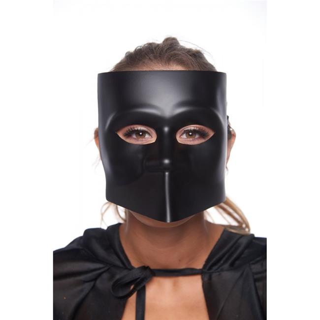Kayso PM032BK Matter Black Full Face Bauta Style Plastic Mask Walmart