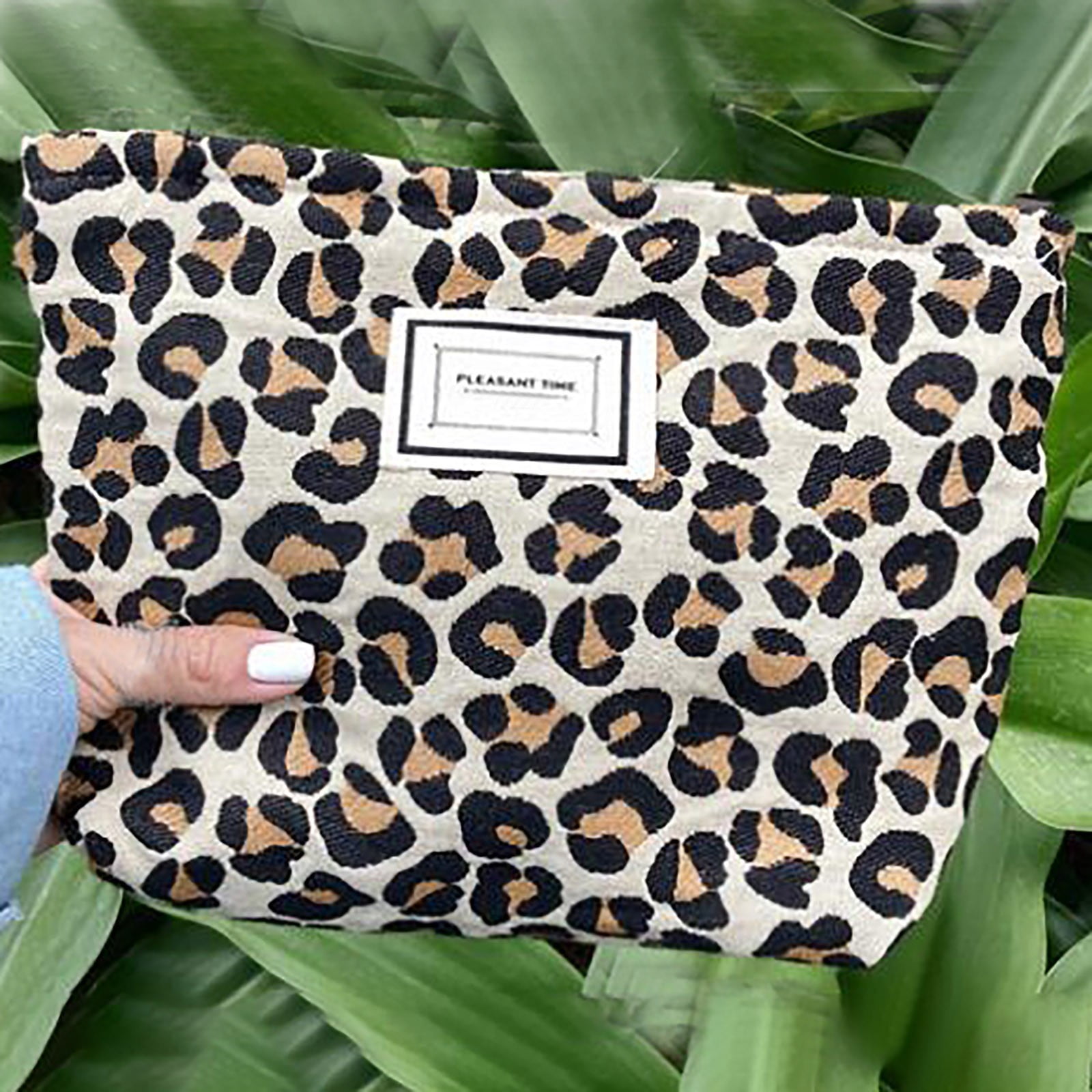 Jpgif Leopard Print Makeup Bag Large Capacity Canvas Makeup Bags Travel Toiletry Bag Jpgif Leopard Print Makeup Bag Large Capacity Canvas Makeup Bags Travel Toiletry Bag