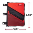 thumbnail image 3 of Case It Tablet Binder Accessory, Padded Tablet with 3 Steel Grommets, Fits Any Standard 3 Ring Letter Size Binder, Mesh Pocket on Front, Zipper Closure,TBT-100, Red, 3 of 8