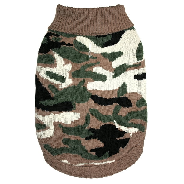 Camouflage Dog Sweater by Fashion Pet