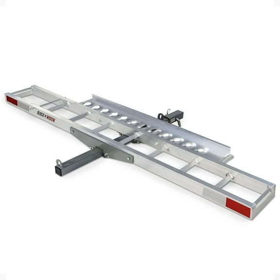 Black Widow Motorcycle Bike Carrier w/Ramp for 2" Hitch, 400 Pound Capacity