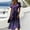 Purple Pink, variant on Womens Halloween Dress Skeleton Short Sleeve Spider Cute Wedding Guest Dress Bat V Neck Vintage Wrap Dresses 3XL
