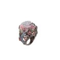 thumbnail image 1 of Anillo HUOGUO Rosa vintage de lujo con diamantes para mujer, 1 of 3