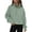 Grey Green, variant on Rosvigor Sweatshirt for Women Half Zip Cropped Pullover Fleece Hoodies Fall Winter Tops Thumb Hole