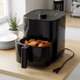 thumbnail image 4 of 6-Quart Air Fryer, 8-in-1 Electric Hot Air Oven with LED Touchscreen, Non-stick Fry Basket, 1350W Power, 360 ° Hot Air Circulation, Heat-insulated Handles, Black, 4 of 8