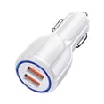 thumbnail image 1 of Cargador de coche USB QC 3.0 5V 3.1A Adaptador de carga de coche de teléfono móvil rápido de doble Usb universal para Samsung Speravity DZ4169-02, 1 of 2