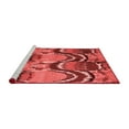 thumbnail image 2 of Ahgly Company Machine Washable Indoor Round Abstract Red Modern Area Rugs, 8' Round, 2 of 4