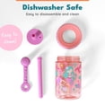thumbnail image 6 of Elemental Totsy Kids Drinking Cup - BPA Free Toddler Cups with Lid and Straw - Lightweight & Leak Proof Tritan Plastic kids Cup - Bubble Grip Design for Small Hands - 12oz - Dino Blues, 6 of 8