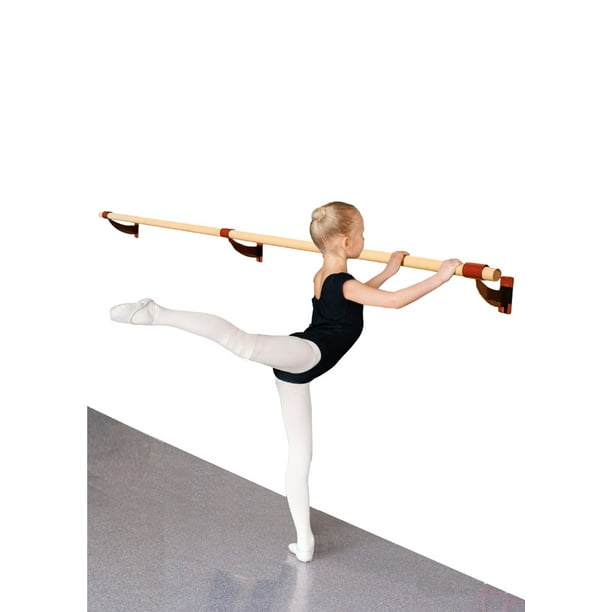 Athletic Bar Ballet Barre 9 Ft Long Single Bar Maroon 1 5 Diameter Fixed Height Wall Mount