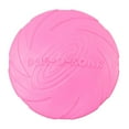 thumbnail image 2 of Discos voladores de entrenamiento de silicona para perros, juguete interactivo para perros, juguete duradero para buscar Rosa 18cm, 2 of 9