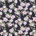 thumbnail image 2 of Zelouf Natalia Magnolia Shantung  , Sewing, DIY, Crafts Fabric by the Yard, Black Combo, 20 Yard, 2 of 2