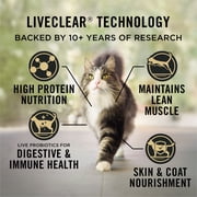 Purina Pro Plan Indoor Dry Cat Food LiveClear Cat Allergen Reducing Turkey and Rice Formula, 3.2 lb Bag