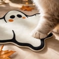 thumbnail image 4 of Yhmxh Halloween Bathroom Rugs, Halloween Ghost Shaped Bath Mats, Farmhouse Non-Slip Area Rug, Fluffy Absorbent Ghost Doormat for Bathroom Halloween Decorations 15.7x23.6 Inches, 4 of 6
