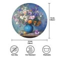 thumbnail image 3 of 15.4" Round Placemat Set of 1 Polyester Fabric Place Mats Non-Slip Dining Kitchen Table Mats for Kitchen Party Decor Vintage Style Vase, 3 of 5
