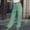 Mint Green, variant on symoid Womens Casual Pants- Casual Solid Pants with Pocket Comfortable Tie Feet Full Length Pants Army Green XL