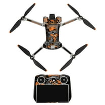 Lolynie Drone Sticker Colorful Skin Wrap Decal Sticker Carbon Fiber Skin Decal Set Remote Controller Battery Body Wrap Waterproof For Dji Mini 3 Pro