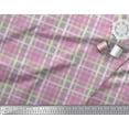 thumbnail image 3 of Soimoi Grey Silk Fabric Check Check Decor Fabric Printed Yard 42 Inch Wide, 3 of 3
