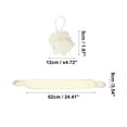 thumbnail image 4 of Unique Bargains 1 Set Bath Brush Set Body Scrubber Set for Bath for Shower 1.97"x4.72" Beige, 4 of 6