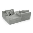 thumbnail image 4 of AOOWOW 82.5” Oversized Double Lounge Chaise,velvet Sofa Bed,Upholstered Boneless Cloud Sofa Deep Seat,No Assembly Required, 4 of 8