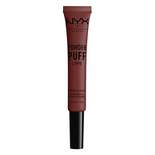 NYX PROFESSIONAL MAKEUP Powder Puff Lippie Lip Cream, Liquid Lipstick - Cool Intentions (marrón claro con matices rosados)