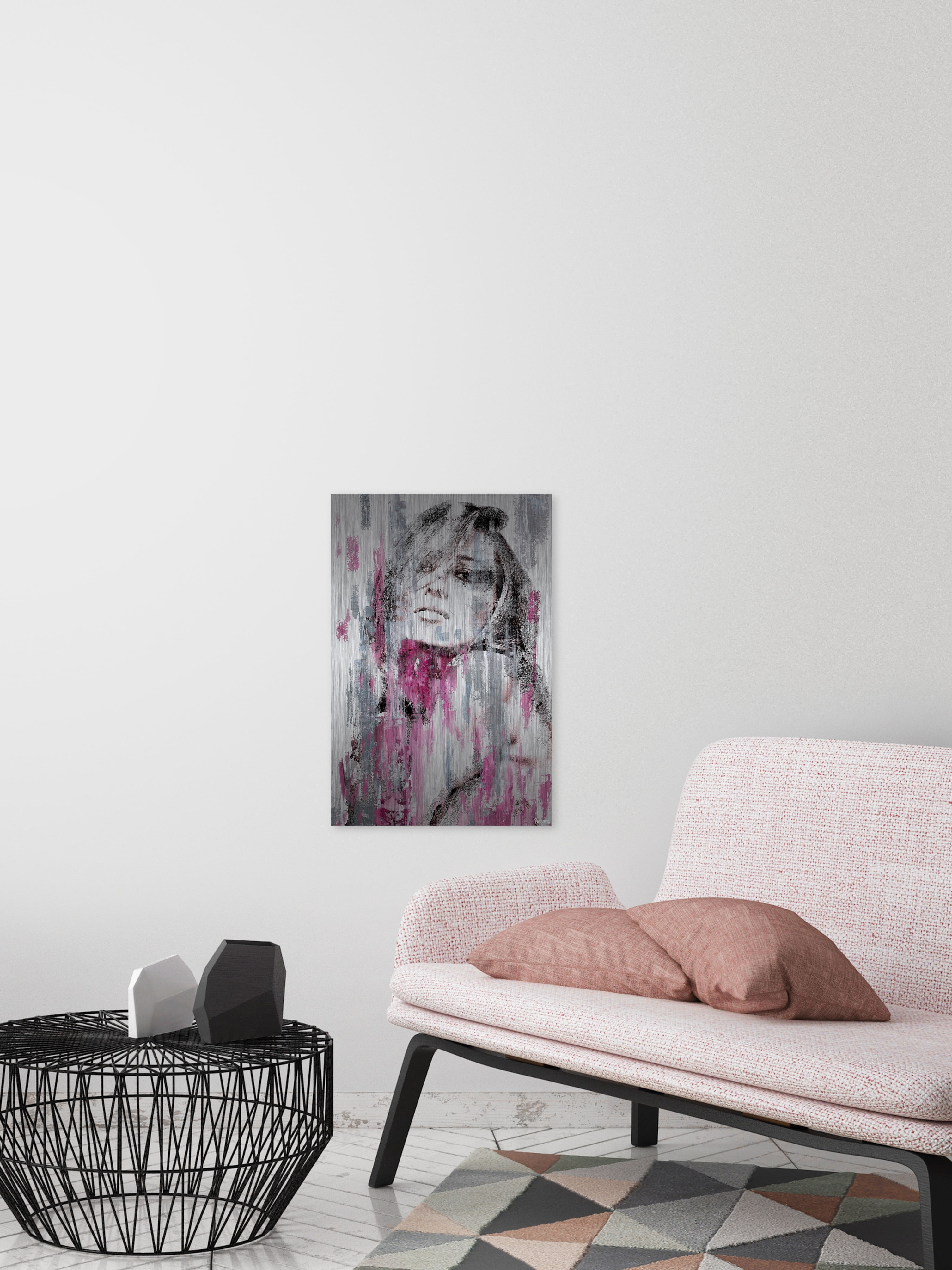 Marmont Hill "Hello Beauty" Painting Print on Brushed Aluminum