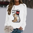 thumbnail image 2 of VBARHMQRT Chandails à Capuchon Mignons pour Femmes Femmes Its Fall Yall Chandail en Molleton Citrouille Imprimé Léopard Décontracté à Manches Longues Chandail à Enfiler Chemise Hauts Blouse, 2 of 4