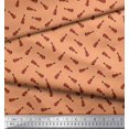thumbnail image 3 of Soimoi Poly Georgette Fabric Guitar Musical Instrument Printed Craft Fabric by The Yard 42 Inch Wide, 3 of 3