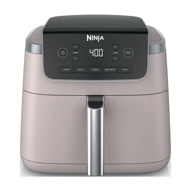 Freidora de aire Ninja AF142PK 5 en 1 de 4,7 L, rosa, antiadherente