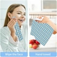 thumbnail image 5 of Coolnut 6 PCS Plaid Pattern Washcloths, 12x12 Inches Cotton Wash Cloths, Highly Absorbent and Soft Face Towels for Bathroom,Gym,Hotel and Spa, 5 of 6